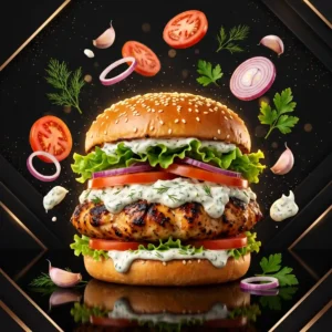 Mediterranean Chicken Burger