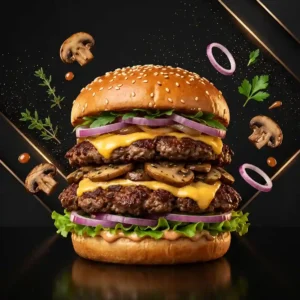 Zeasty Mushrooms Burger